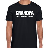 Bellatio Grandpa like a dad only cooler cadeau t-shirt Zwart