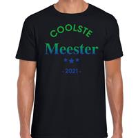 Bellatio Coolste meester 2021 cadeau t-shirt heren - Cadeau meesterdag