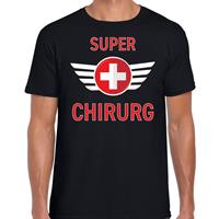 Bellatio Super chirurg met medisch kruis cadeau t-shirt Zwart