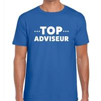 Bellatio Top adviseur beurs/evenementen t-shirt Blauw