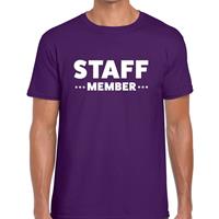 Bellatio Staff member tekst t-shirt Paars