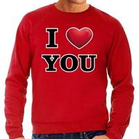 Bellatio I love you sweater voor heren - Rood