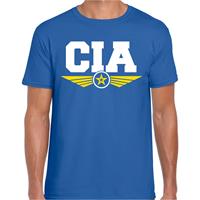 Bellatio CIA agent verkleed t-shirt Blauw