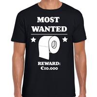 Bellatio Most wanted toilet papier reward 10.000 euro voor heren - fun / tekst shirt