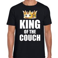 Bellatio King of the couch t-shirt Zwart