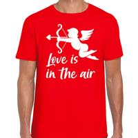 Bellatio Valentijn/Cupido love is in the air t-shirt Rood