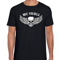 Bellatio Mc Skull t-shirt Zwart