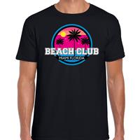 Bellatio Beach club zomer t-shirt / shirt Beach club Miami Florida zwart voor heren - Zwart