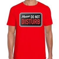 Bellatio Fout Please do not disturb t-shirt Rood