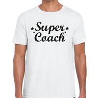 Bellatio Super Coach cadeau t-shirt Wit
