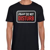 Bellatio Fout Please do not disturb t-shirt Zwart