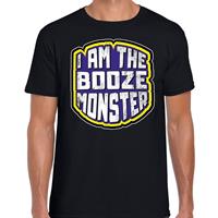 Bellatio Halloween - Halloween I am the booze monster/ drankmonster verkleed t-shirt Zwart