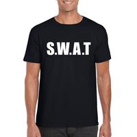 Bellatio Politie SWAT tekst t-shirt Zwart