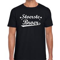 Bellatio Stoerste broer cadeau t-shirt Zwart