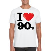 Bellatio I love 90's t-shirt Wit