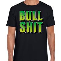 Bellatio Bullshit cadeau t-shirt Zwart
