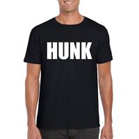 Bellatio Hunk tekst t-shirt Zwart