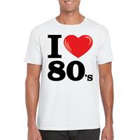 Bellatio I love 80's t-shirt Wit