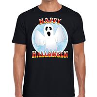 Bellatio Halloween - Happy Halloween spook verkleed t-shirt Zwart