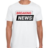 Bellatio Breaking News t-shirt Wit