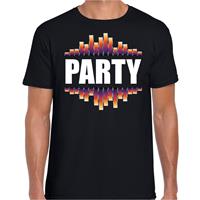 Bellatio Party fun tekst t-shirt Zwart