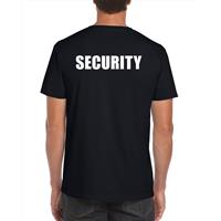 Bellatio Security grote maten t-shirt Zwart