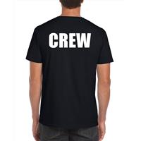 Bellatio Crew grote maten t-shirt Zwart