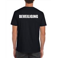 Bellatio Beveiliging grote maten t-shirt Zwart