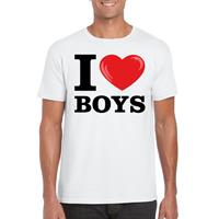 Bellatio I love boys t-shirt Wit
