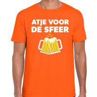 Bellatio Atje voor de sfeer feest t-shirt Oranje
