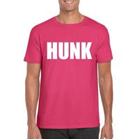 Bellatio Hunk tekst t-shirt Roze