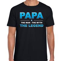 Bellatio Papa the legend cadeau t-shirt Zwart