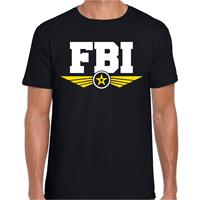Bellatio FBI politie agent verkleed t-shirt Zwart