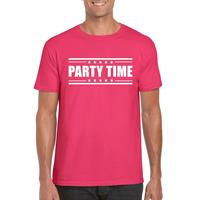 Bellatio Party time t-shirt fuchsia Roze