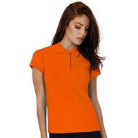 B&c Oranje poloshirts voor dames - Holland feest kleding - Supporters/fan artikelen - Werkkleding polo