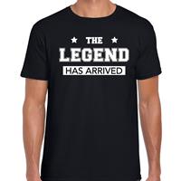 Bellatio Fun t-tshirt The legend has arrived Zwart