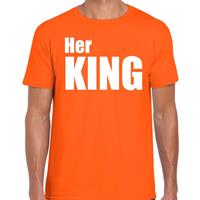 Bellatio Her king t-shirt Oranje