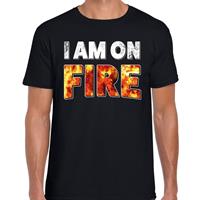 Bellatio Halloween - Halloween I am on fire verkleed t-shirt Zwart