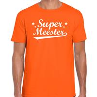 Bellatio Super meester cadeau t-shirt Oranje