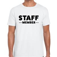 Bellatio Staff member tekst t-shirt Wit