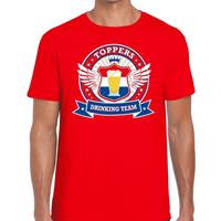 Bellatio Rood Toppers drinking team t-shirt / shirt Rood