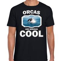 Bellatio Dieren orka s t-shirt Zwart