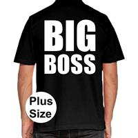 Bellatio BIG Boss grote maten poloshirt Zwart