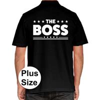 Bellatio The Boss grote maten poloshirt Zwart