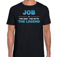 Bellatio Naam cadeau Job - The man, The myth the legend t-shirt Zwart