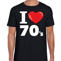 Bellatio I love 70s t-shirt Zwart