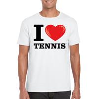 Bellatio I love tennis t-shirt Wit