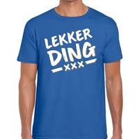 Bellatio Lekker ding tekst t-shirt Blauw