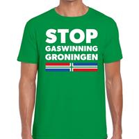 Bellatio Groningen protest t-shirt STOP gaswinning Groningen Groen