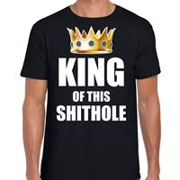 Bellatio King of this shit hole t-shirt Zwart